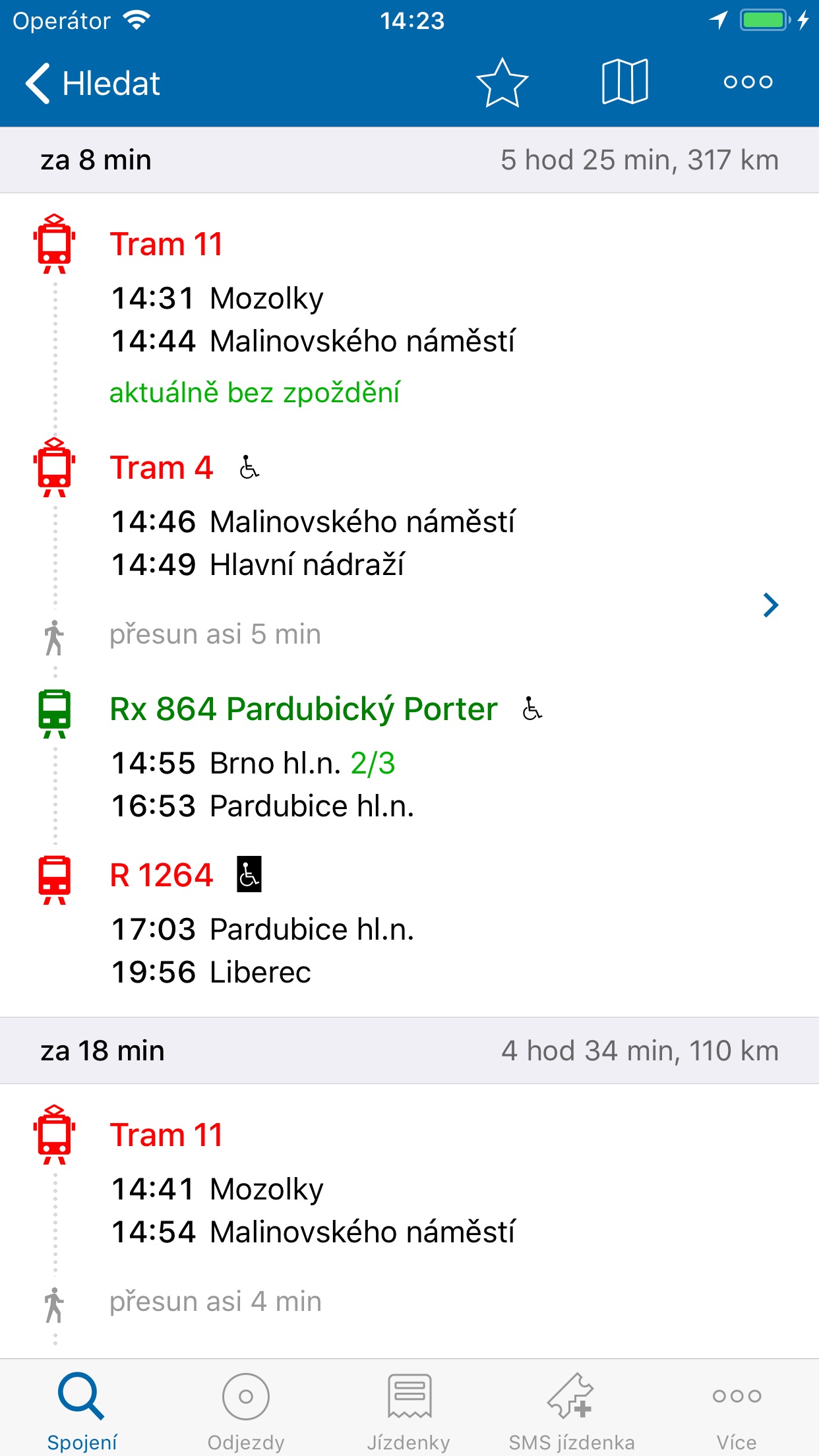 Screenshot 3 of Jízdní řády IDOS
