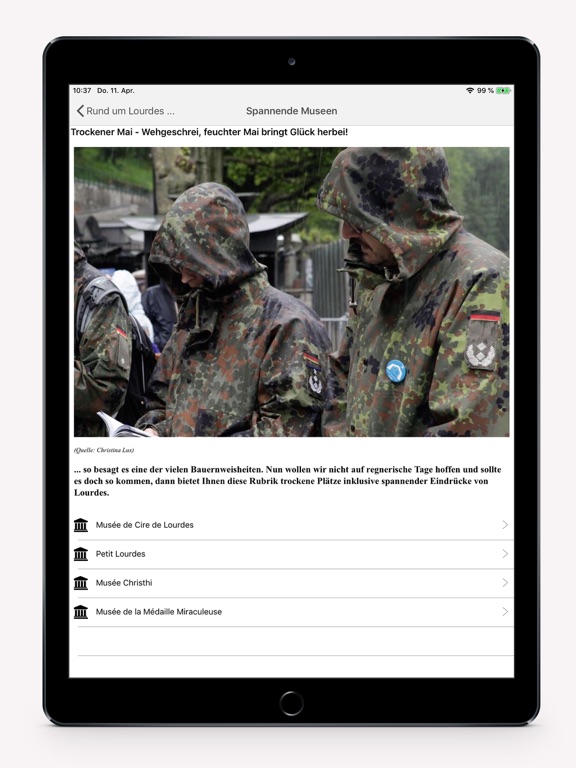 Screenshot #4 pour Lourdes App