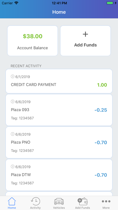 Screenshot #1 pour EZ Tolls VA