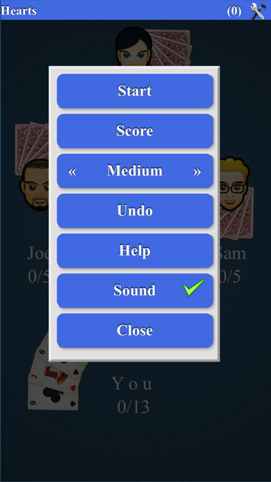 Hearts Card Game* Screenshot