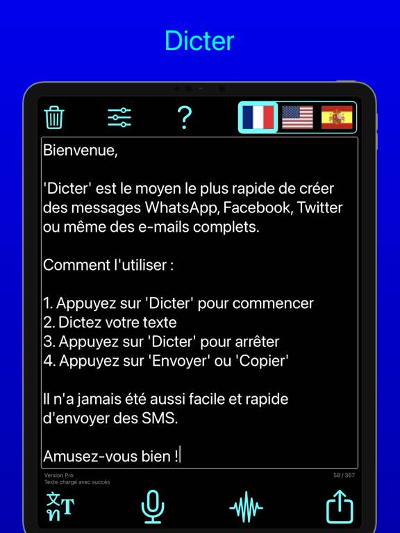 Screenshot #6 pour Dicter Pro - Parole en texte