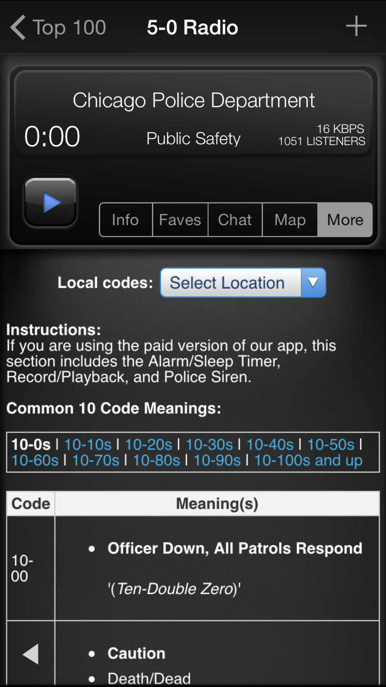 5-0 Radio Pro Police Scanner screenshot 3