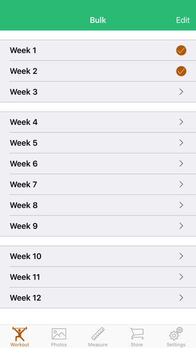 90 Day Workout Tracker BB Screenshot