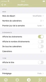 widget calendrier iPhone Captures Décran 4