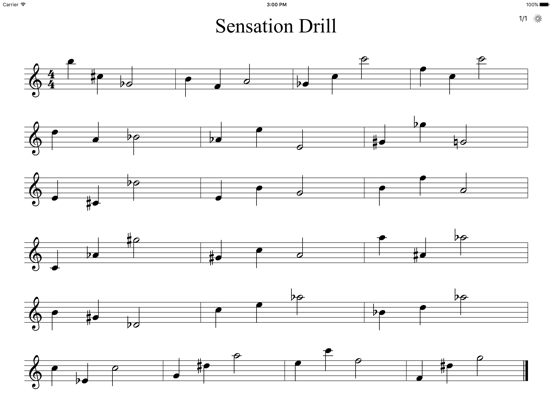 Sensation Drill iPad screenshot 5 - Music app