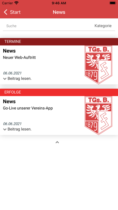 TGS Bornheim 1879 e.V. Screenshot