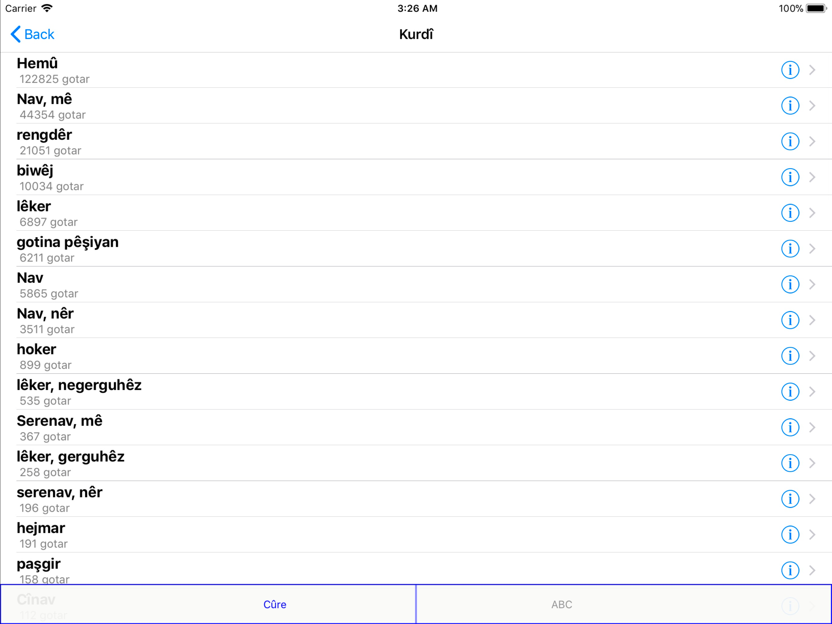 WQFerheng - Kurdish Dictionary screenshot 12