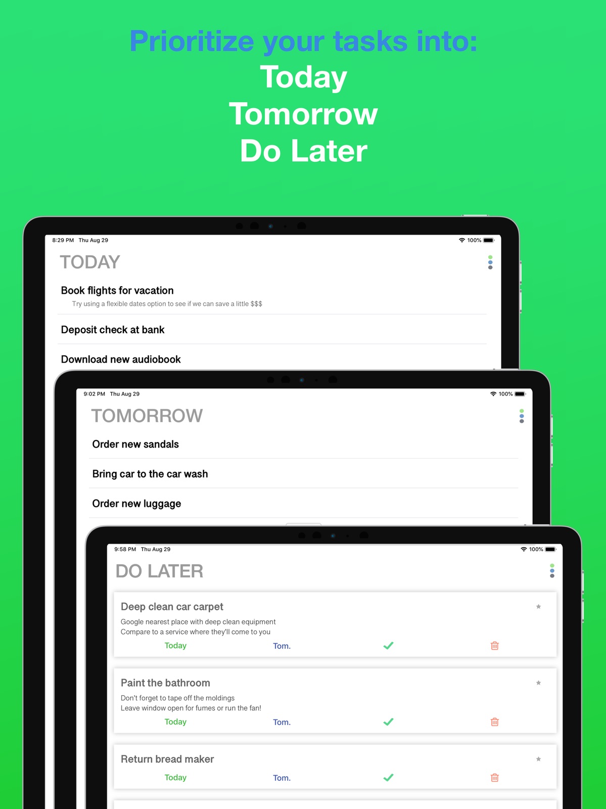 Do.List: To Do List Organizer ipad screenshot 1
