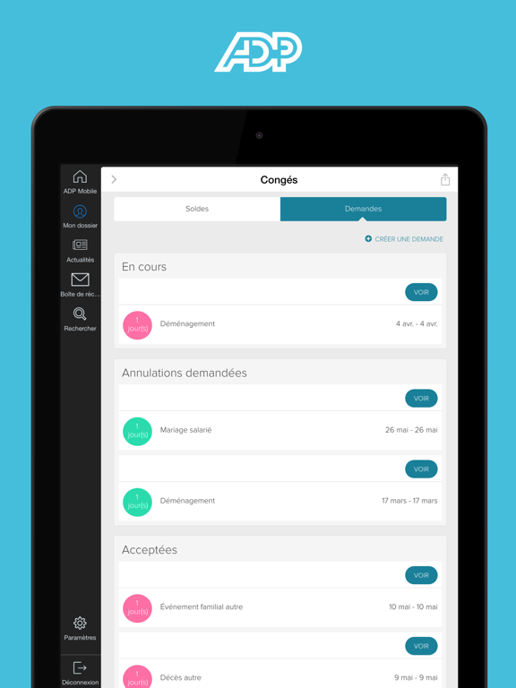 Screenshot #6 pour ADP Mobile Solutions