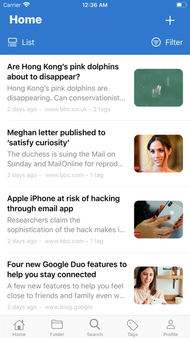 Screenshot #3 pour Signet - Save, Read, Listen