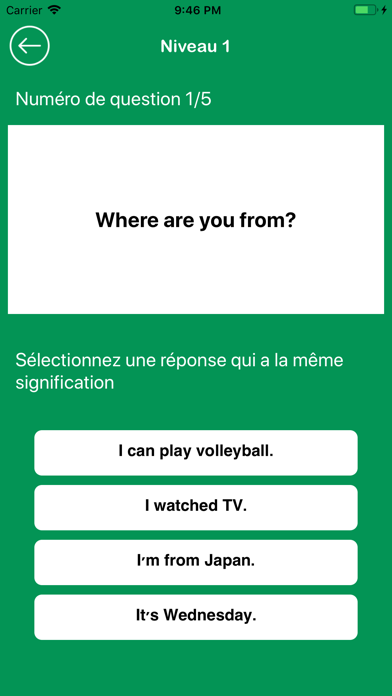 Screenshot #2 pour FrenchBeez 4: Mots utiles