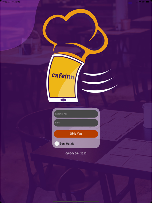 Cafeinn Adisyon iPad screenshot 1 - Food & Drink app