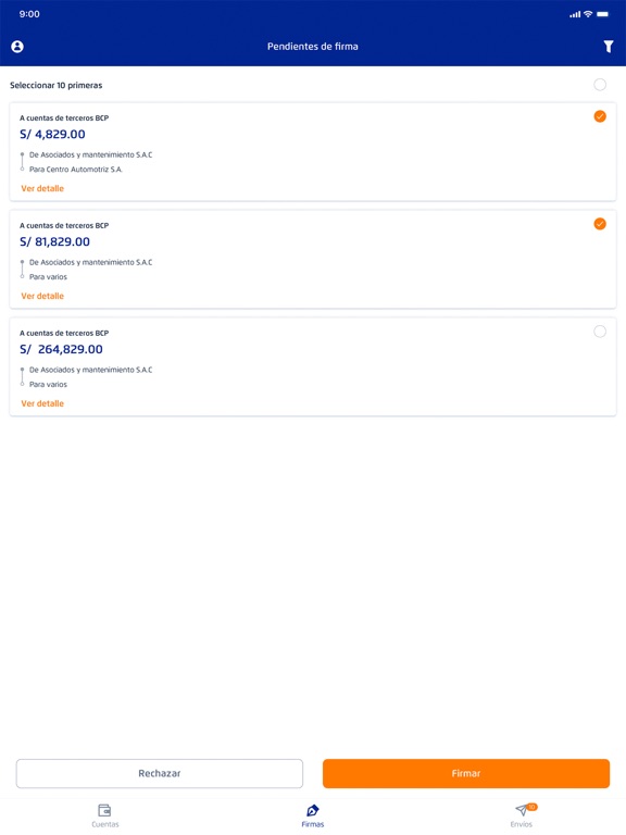 Telecrédito Móvil BCP iPad screenshot 4 - Finance app