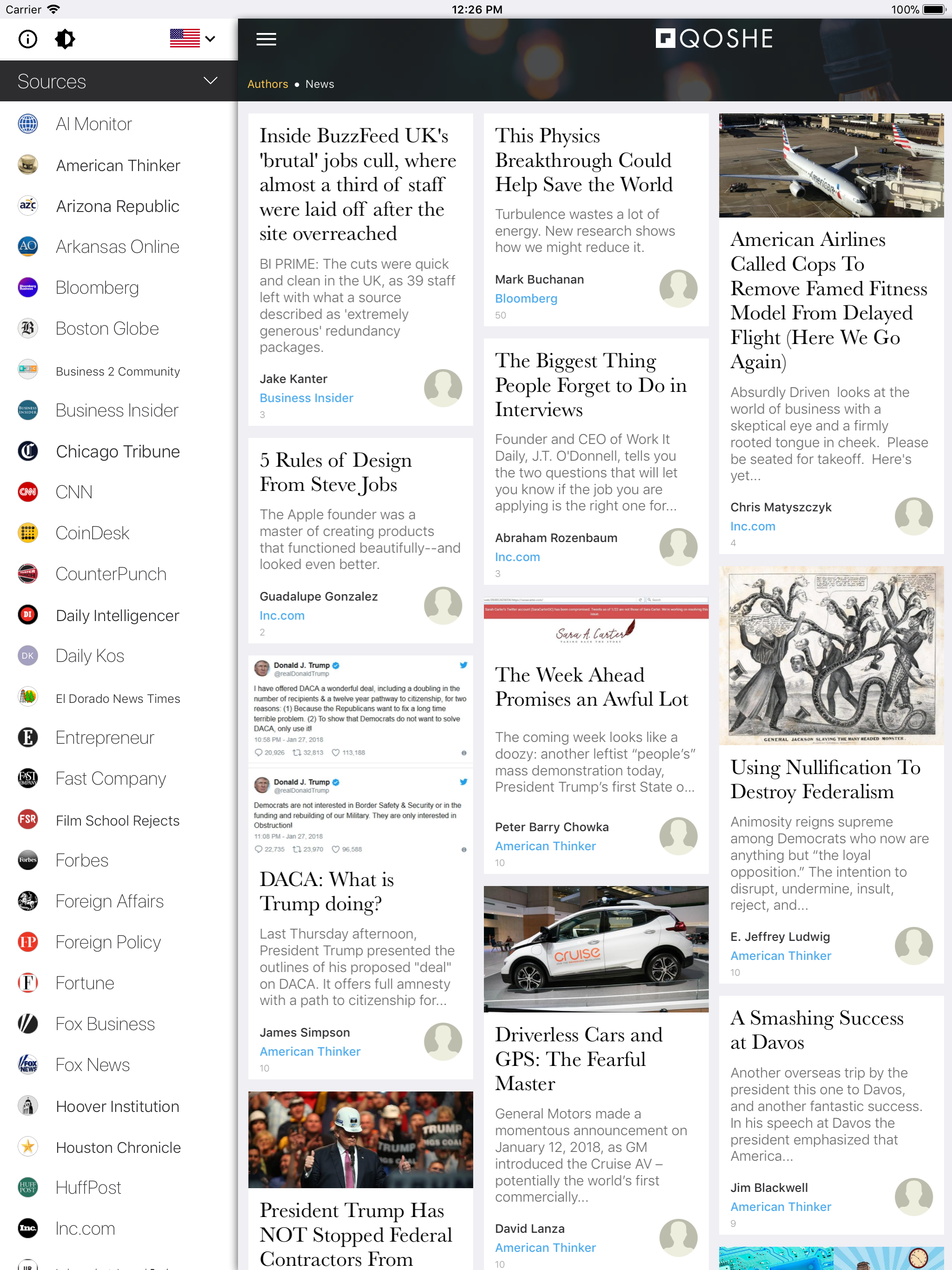 Opinions and Columnists