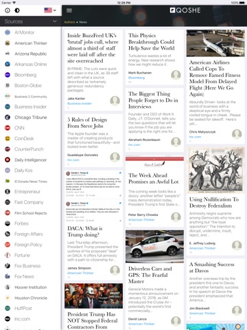 Opinions and Columnists iPad screenshot