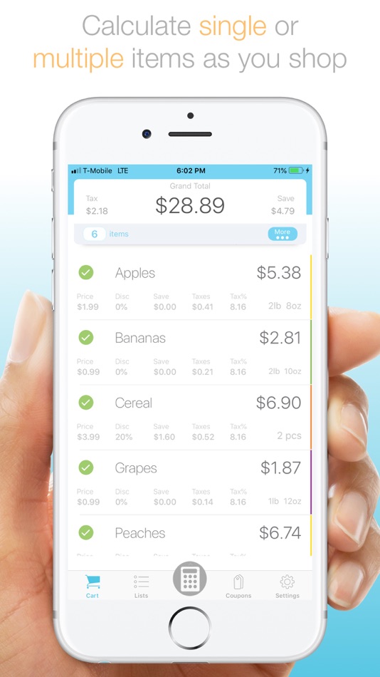 #1. Total Plus:Shopping Calculator (iOS) 由: Filemon Salas