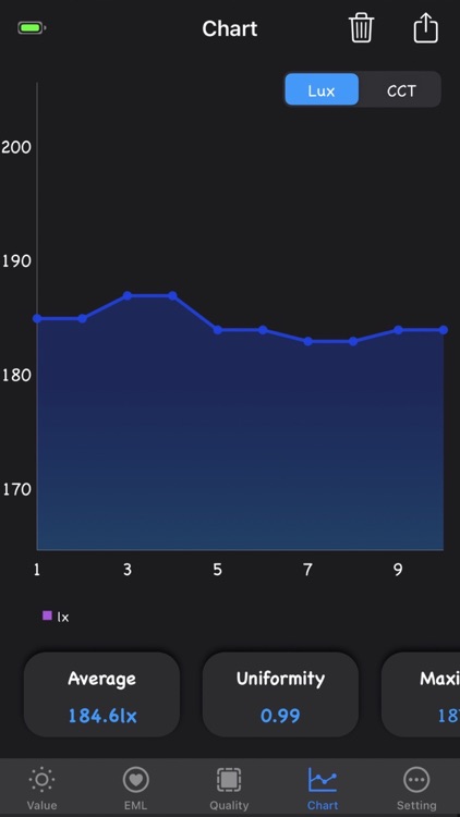 LuxSeeker -  BLE LightMeter screenshot-3