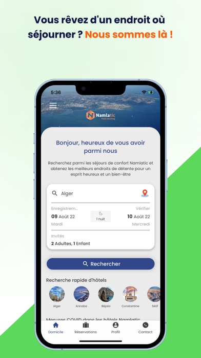 Screenshot #2 pour Namlatic Booking
