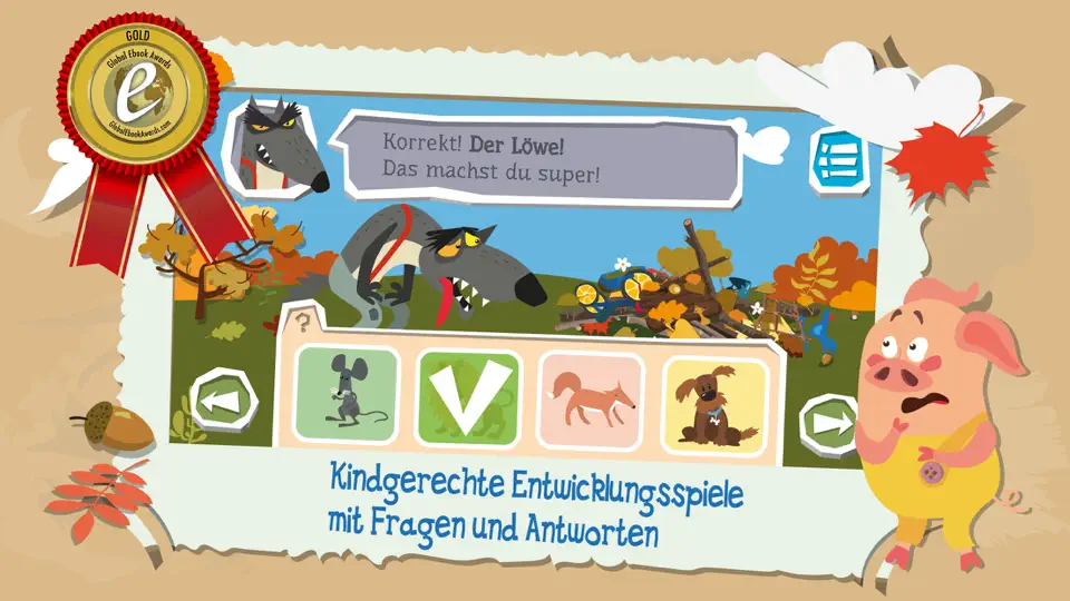 Screenshot von Three Little Pigs Vs The Wolf auf dem iPhone 5