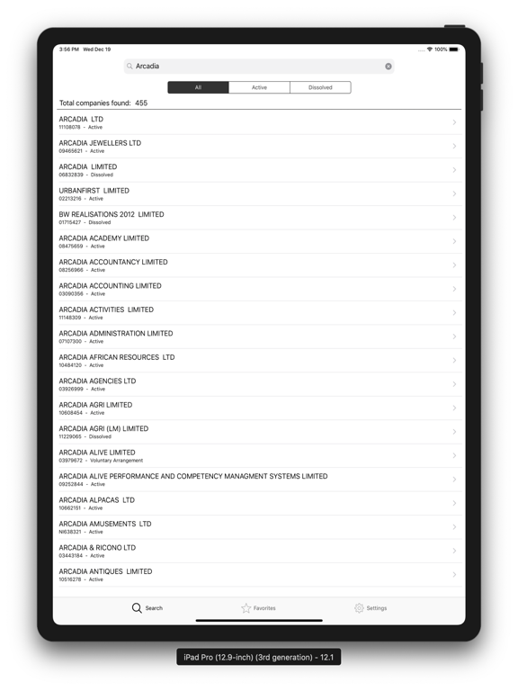 Screenshot #4 pour UK Companies