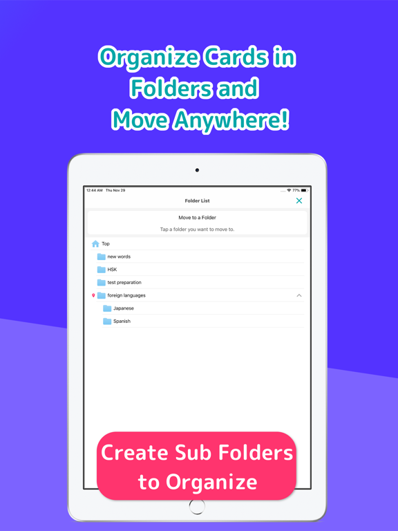 WordHolic | DIY Flash Cards! iPad screenshot 4 - Education app