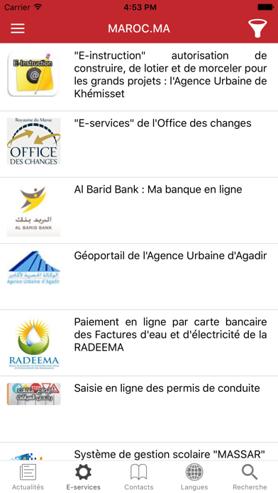 Portail national Maroc.ma Screenshot