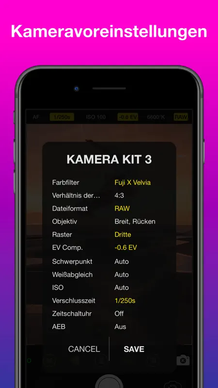 Vistax - Pro-Kamera screenshot 8 of 10