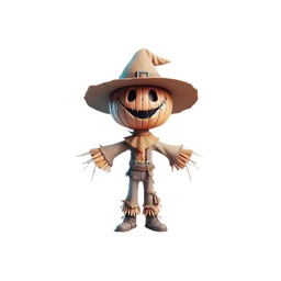 Happy Scarecrow Stickers