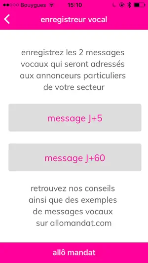 Allô Mandat Recorder screenshot 4