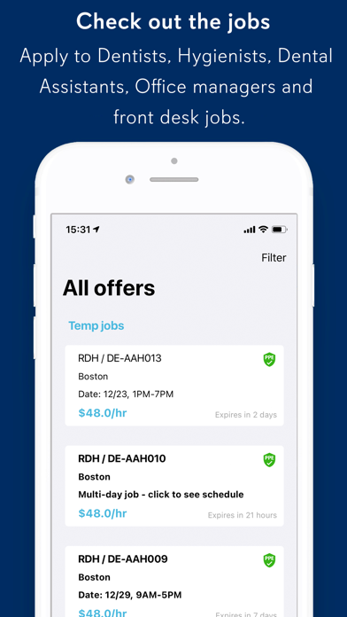 Stynt Dental Jobs Marketplace Screenshot