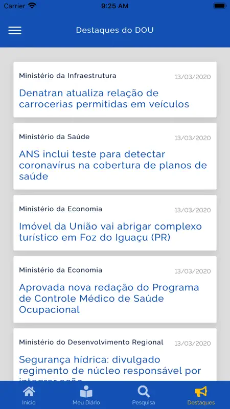 Diário Oficial da União (DOU) screenshot 8 of 10