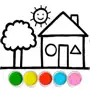 Glitter House coloring game