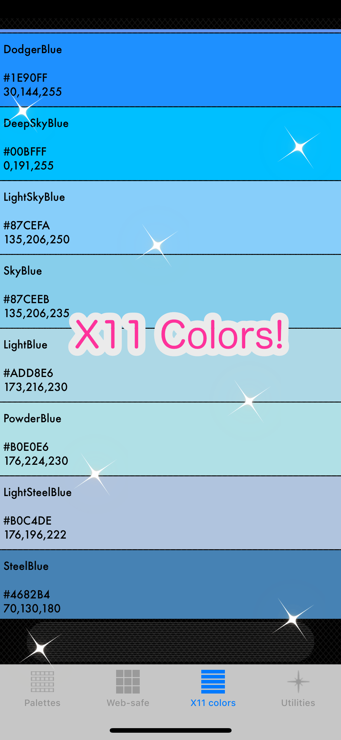 RGB palette - Check Colors!