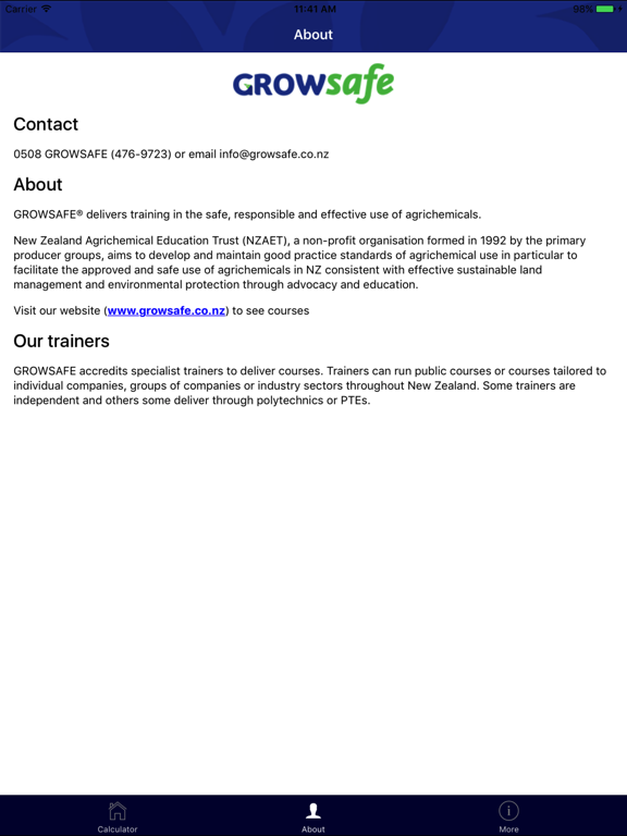Screenshot #6 pour Growsafe Knapsack Spray Calc