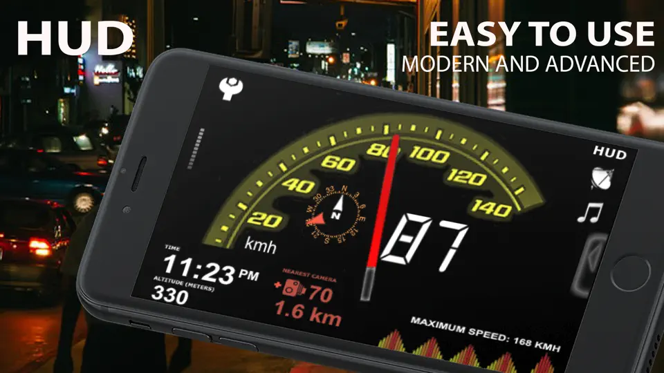 Скриншот ASmart HUD +SpeedCams на iPhone 6