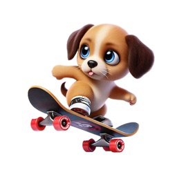 Skateboard Puppy Stickers