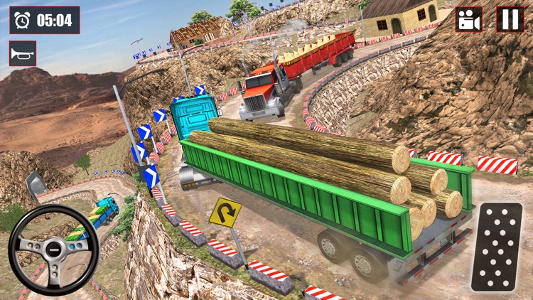Snow Cargo Trailer Truck Drive screenshot-3