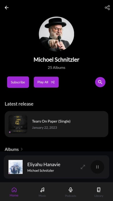 Screenshot #3 pour Zing JewishMusic Streaming App