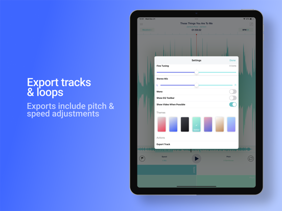 Speed Changer | Transcribe+ iPad screenshot 8 - Music app