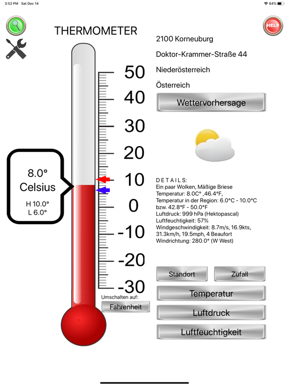 Screenshot #5 pour Thermo-Hygro-Baro Météo