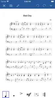 notation pad-sheet music score iphone screenshot 1