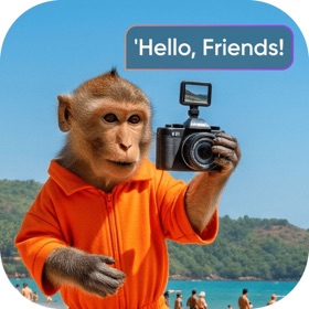 AI Monkey Vlog: Monkey Video