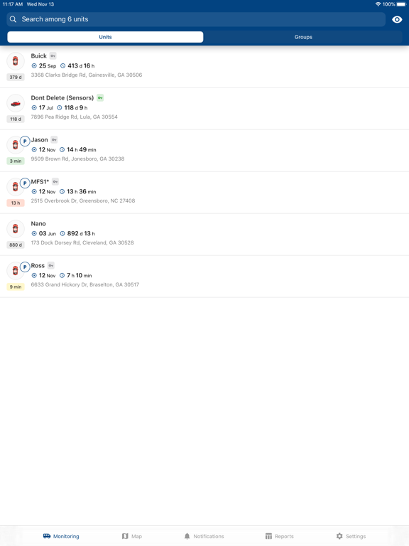 MFS Fleet Tracking iPad screenshot 1 - Business app