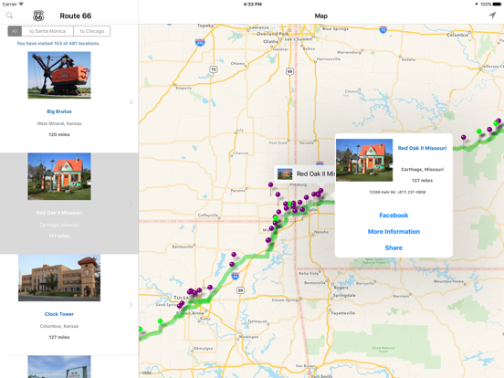 Screenshot #4 pour Route 66: Points of Interest