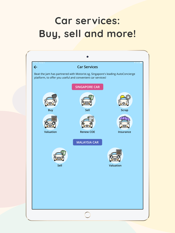 Beat the Jam iPad screenshot 4 - Navigation app
