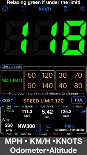 Speedometer 55 Pro. GPS kit. screenshot 5