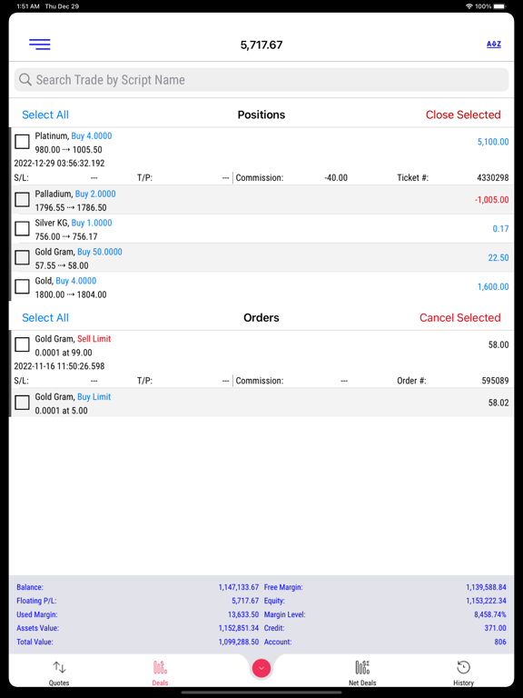 BBH Trader iPad screenshot 4 - Business app