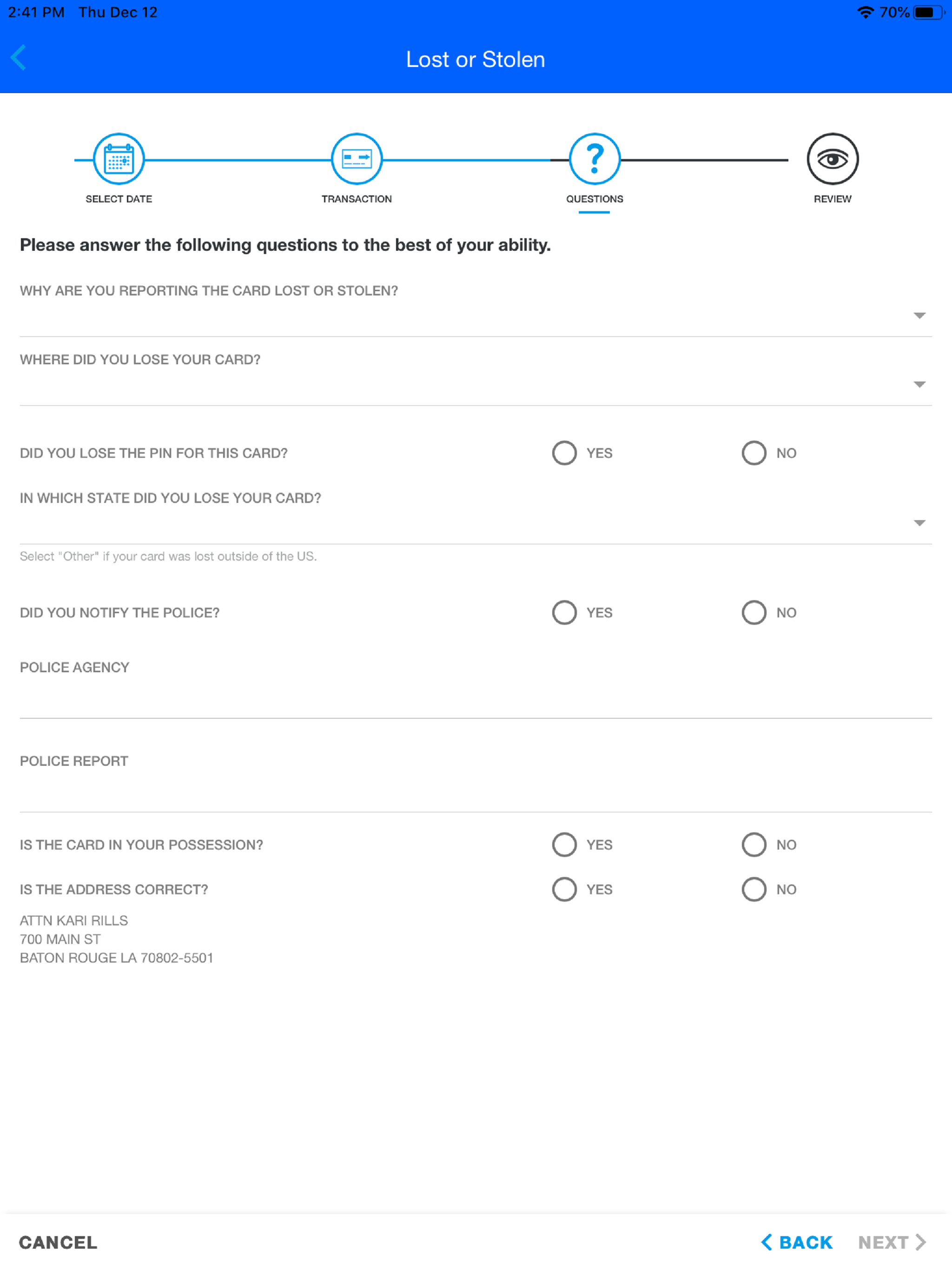 La Capitol FCU Card Manager screenshot 13