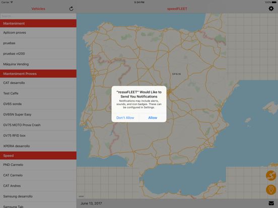 ressaFLEET app screenshot