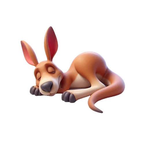 Sleeping Kangaroo Stickers